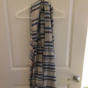 Eileen Fisher Striped Cotton Scarf